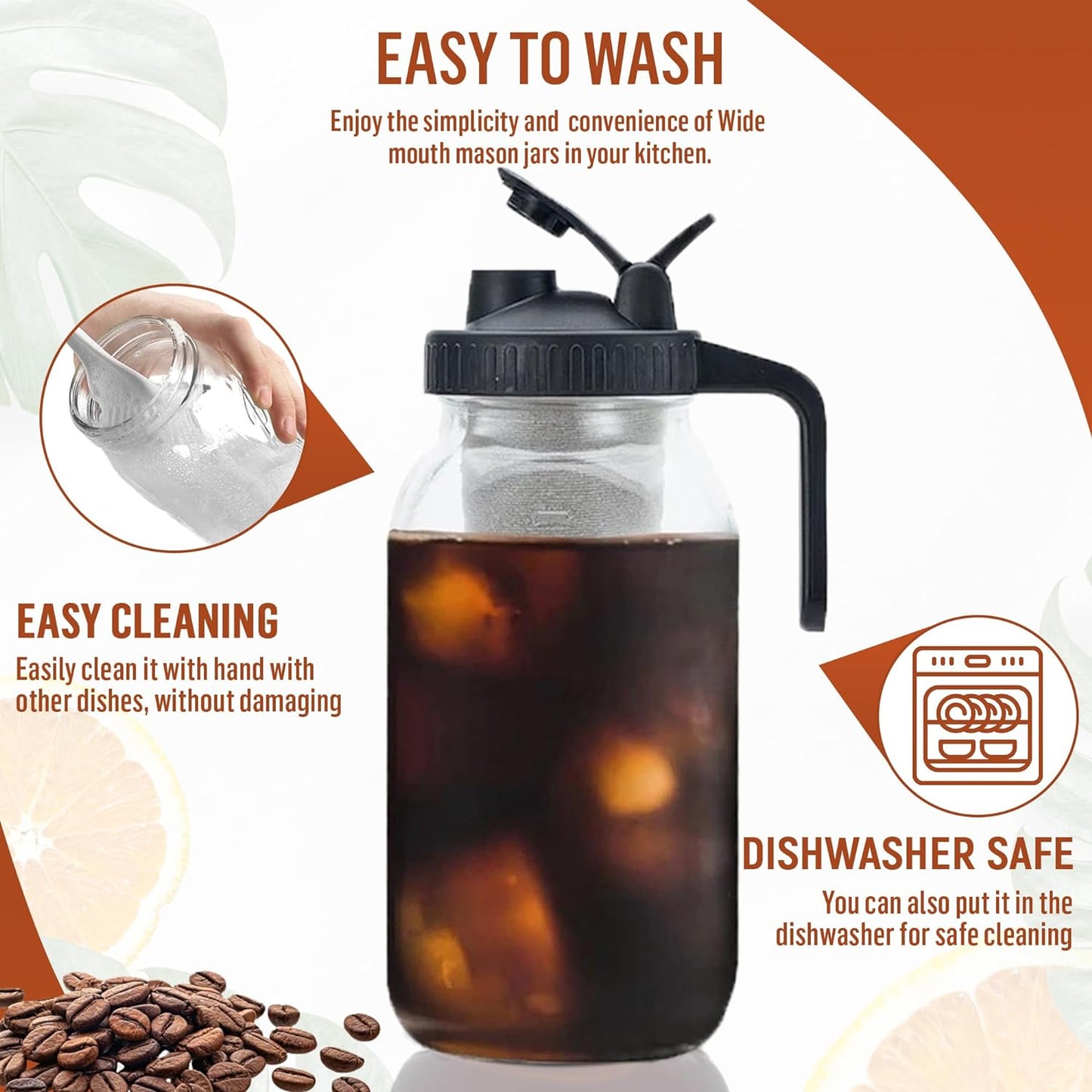 Mason Cold Brew Coffee Maker (64oz)
