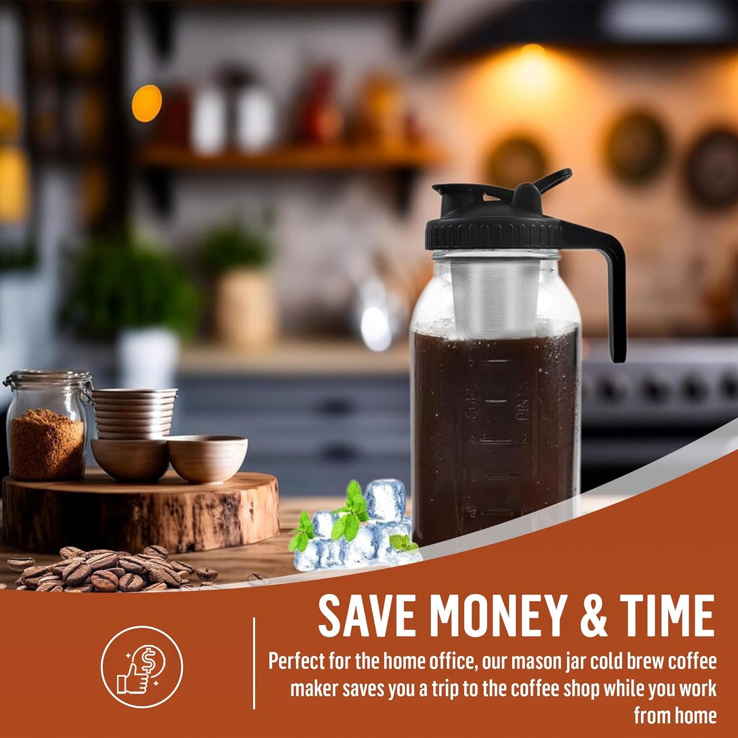 Mason Cold Brew Coffee Maker (64oz)
