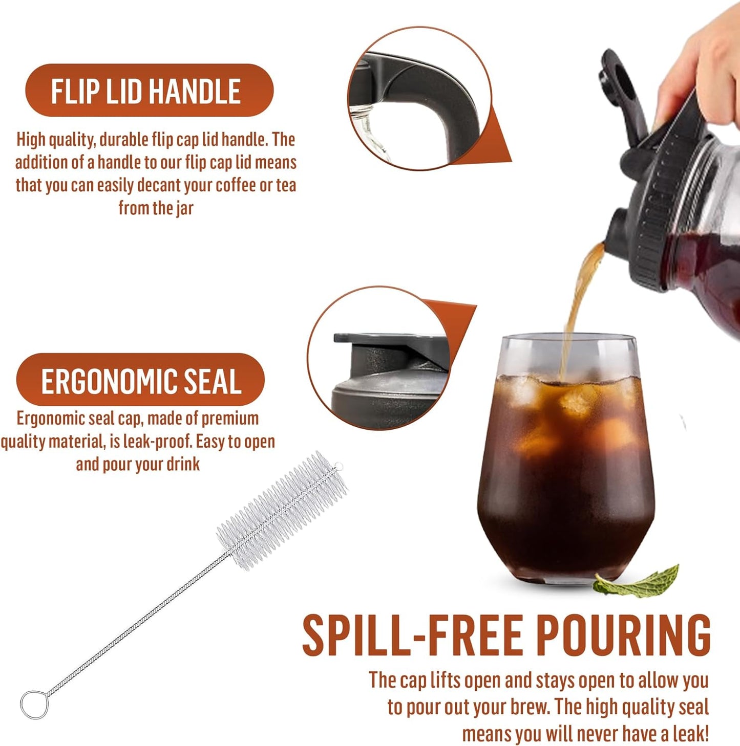 Mason Cold Brew Coffee Maker (64oz)