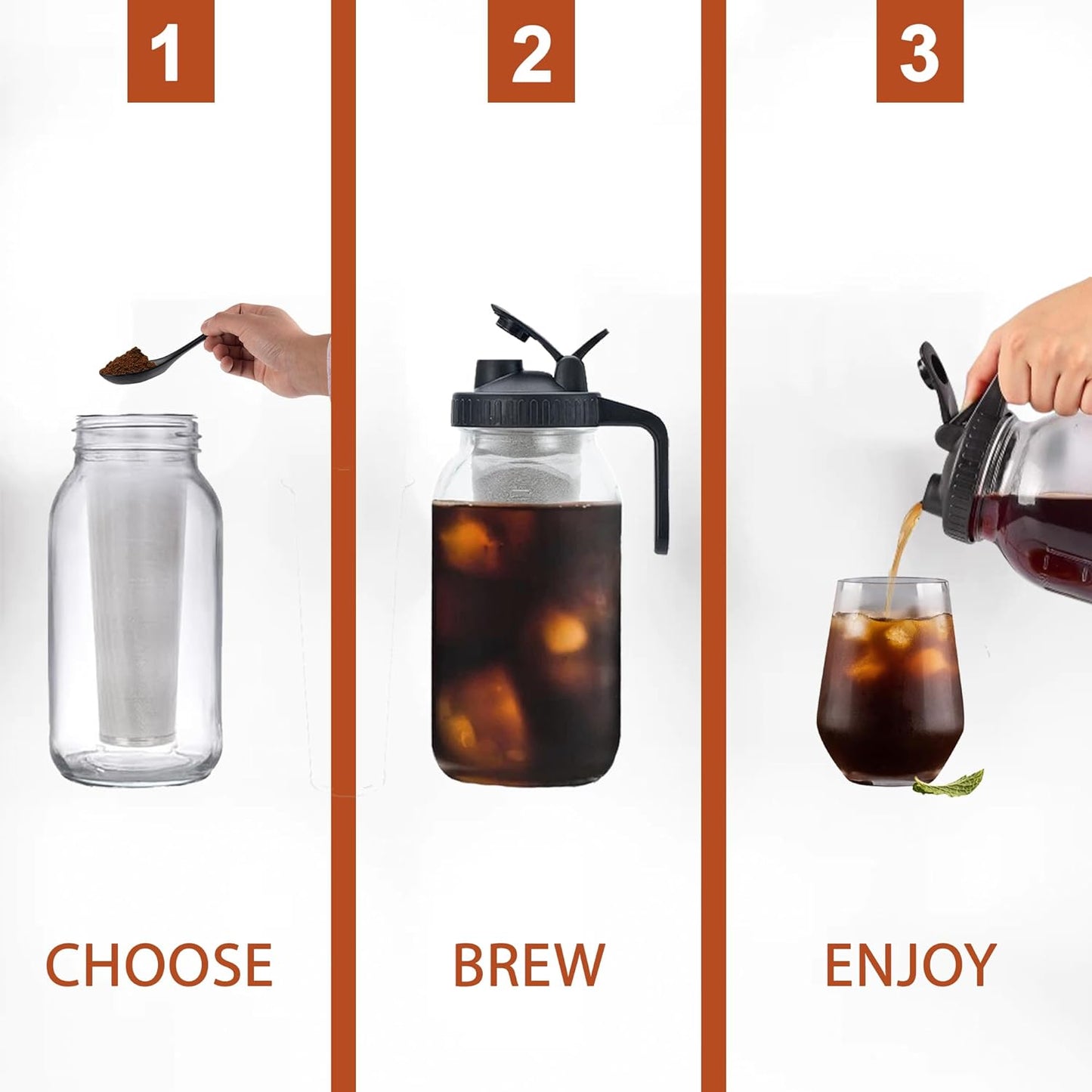 Mason Cold Brew Coffee Maker (64oz)