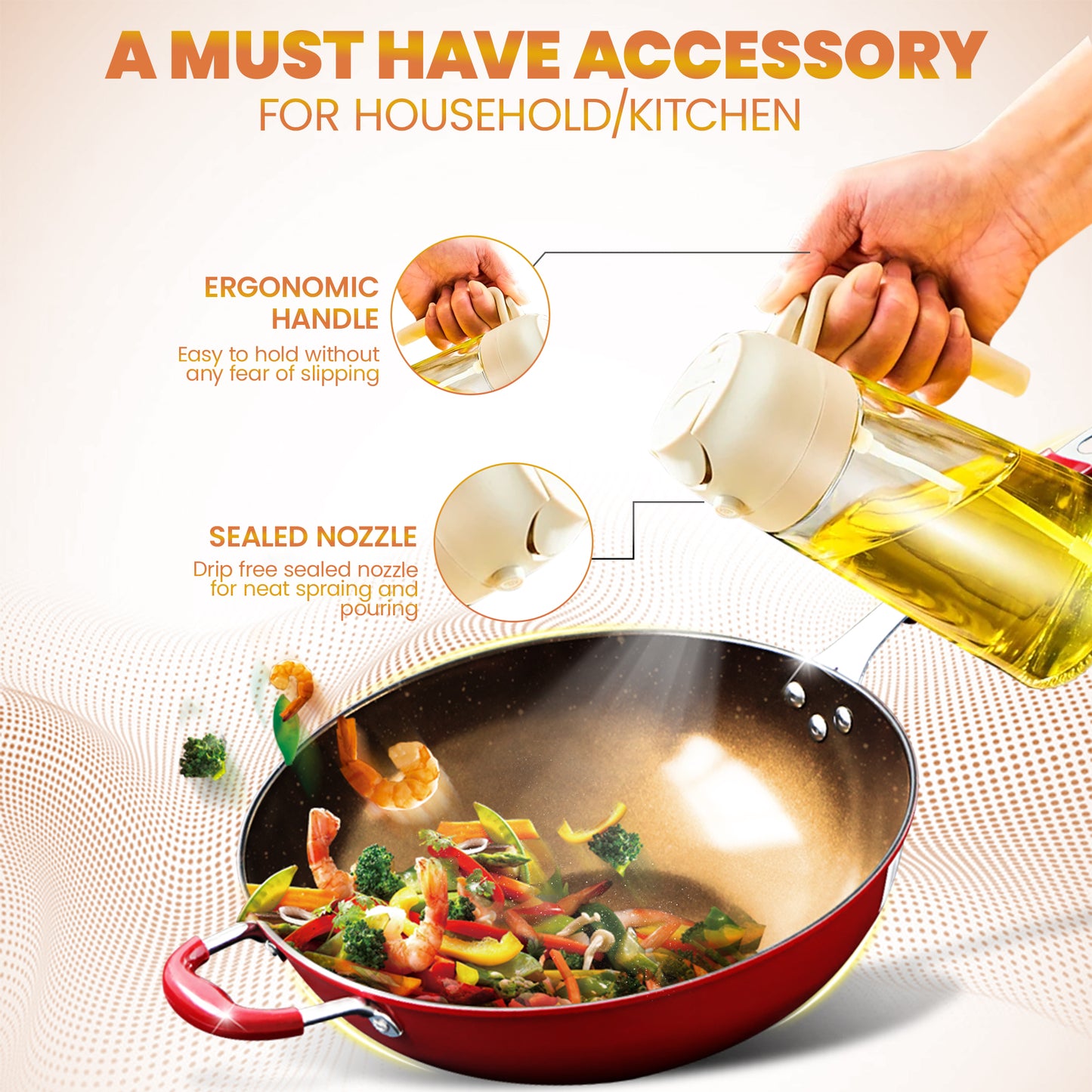 2 in 1 Oil Dispenser and Sprayer