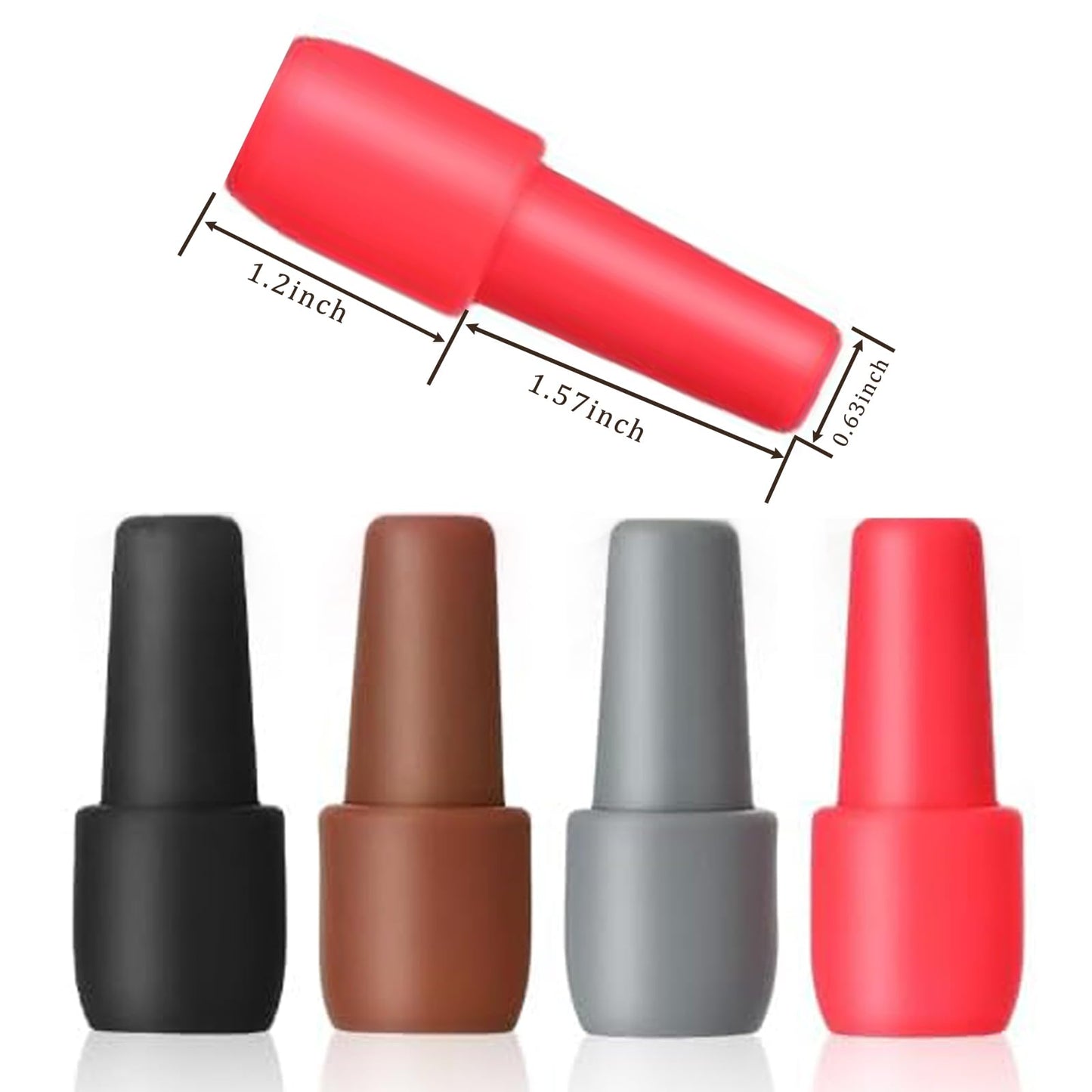Bottle Sealer Silicone Bottler Stopper with Grip Top for Keeping Beverage Fresh and Secure Closure