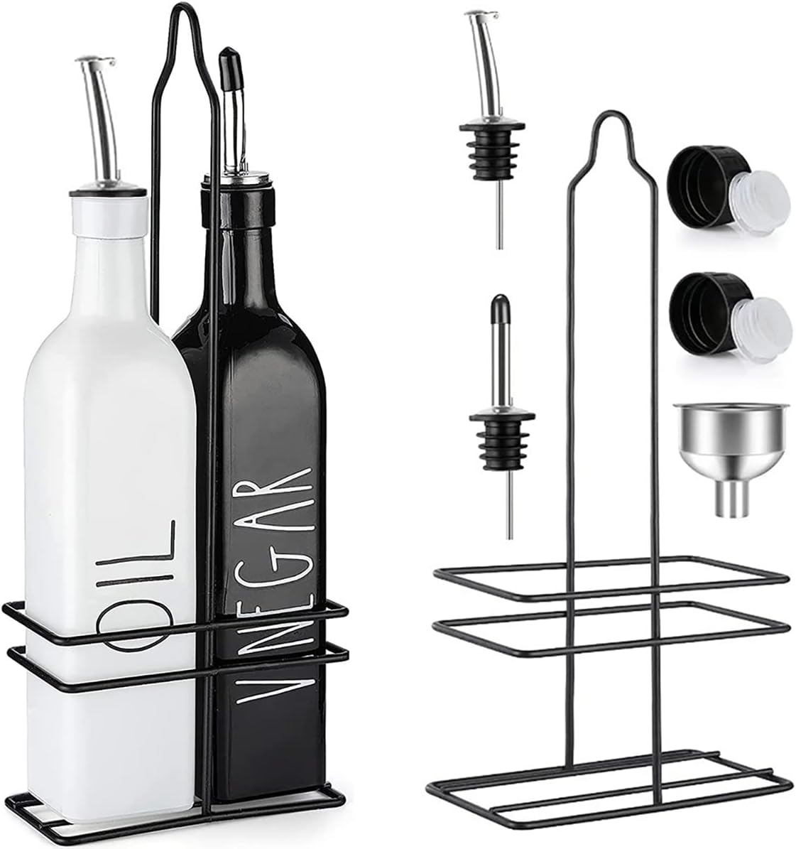 Ucraft Kitchen Oil and Vinegar Dispenser Set 2 x 500ml