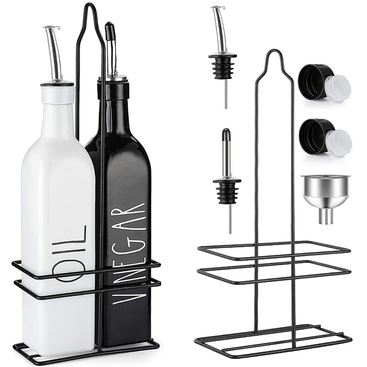 Ucraft Kitchen Oil and Vinegar Dispenser Set 2 x 500ml